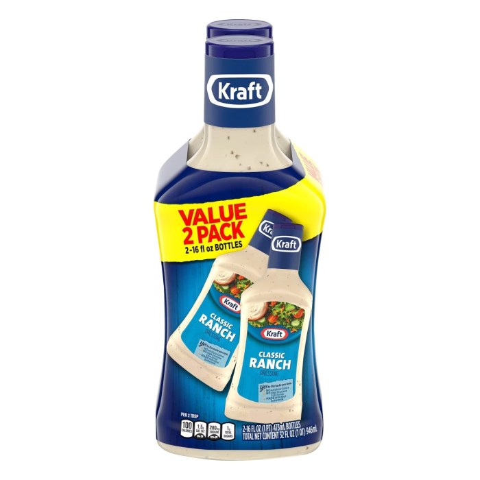 Kraft - classic ranch nutrition facts